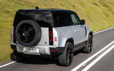 3 Land Rover Defender 90 D250 2021 UK first drive review hero rear