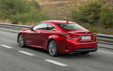 Lexus RC 300h 2019 first drive review - hero rear