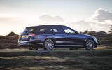 3 Mercedes Benz E Class 400d Estate 2021 UK first drive review hero rear