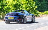 Porsche 911 Turbo S Cabriolet 2020 UK first drive review - hero rear