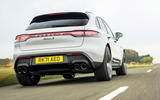 3 Porsche Macan S 2021 UK first drive review tracking rear