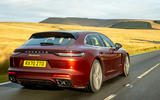3 Porsche Panamera 4 ehybrid sport turismo 2022 UK review tracking rear