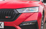 Skoda Octavia vRS iV 2020 UK First drive - nose badge