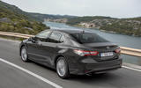Toyota Camry 2019 European first drive review - hero rear