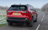 3 Toyota RAV4 PHEV 2021 UK first drive review hero rear