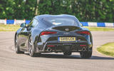 Toyota Supra 2019 UK first drive review - hero rear