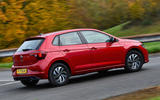 3 Volkswagen Polo 2021 UK first drive review tracking rear
