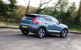 Volvo XC40 Recharge T5 plug-in hybrid 2020 UK first drive review - hero rear