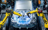 Nissan Leaf being produced