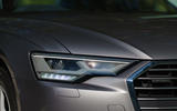 4 Audi A6 TFSIe 2021 UK first drive review headlights