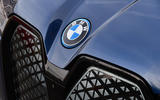 4 BMW iX xDrive40 2021 UK first drive review nose badge