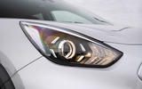 4 Kia e Niro 39kWh 2021 UK first drive review headlights