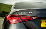 4 Mercedes C300d 2021 UK first drive review rear badge