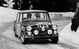 Paddy Hopkirk Mini rallying bend