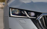 Skoda Octavia estate 2020 UK first drive review - headlights