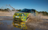 Volkswagen T-Cross prototype 2019 first drive review wading splash