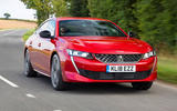 Peugeot 508 front on road