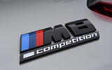 BMW M8 Gran Coupe 2020 UK first drive review - rear badge
