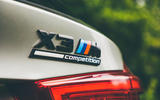BMW X3 M Competition 2019 UK first drive review - rear badge