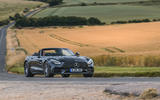 Mercedes-AMG GT Roadster 2019 UK first drive review - cornering front
