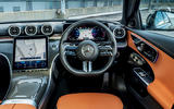 6 Mercedes C300d 2021 UK first drive review dashboard
