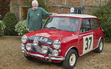 Paddy Hopkirk with winning Mini