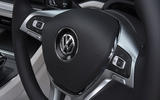 Volkswagen Touareg 3.0 TSI 2019 UK first drive review - steering wheel