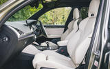 BMW X3 M Competition 2019 UK first drive review - front seats