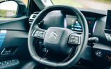 Citroen e C4 2020 LHD first drive review - steering wheel