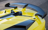 Lamborghini Aventador SVJ 2018 first drive review spoiler