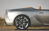Lexus LC Convertible 2020 UK first drive review - rear arch