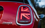 Mini Cooper 5dr 2018 UK review rear lights illuminated