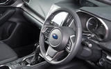 Subaru Impreza 2018 UK review steering wheel