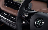 76 Enyaq vs Ioniq 5 2021 Skoda steering wheel