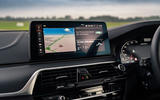 BMW 5 Series M550i 2020 UK first drive - infotainment