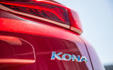 Hyundai Kona EV prototype drive 2018 Kona badge