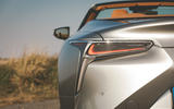 Lexus LC Convertible 2020 UK first drive review - rear lights