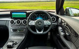Mercedes-Benz C300e 2020 UK first drive review - steering wheel