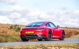 8 Porsche 911 GTS 2021 UK first drive review cornering front