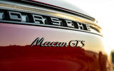 8 Porsche Macan GTS 2021 UK LHD first drive rear badge