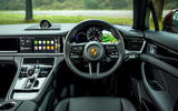 8 Porsche Panamera 4 ehybrid sport turismo 2022 UK review steering wheel