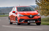 Renault Clio E-Tech hybrid 2020 UK first drive review - cornering front