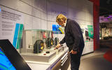 Steve Cropley perusing suspension display