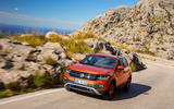Volkswagen T-Cross 2019 first drive review - cornering front