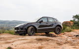 Porsche Macan prototype 2018 three wheels