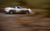 Jaguar F-Type rally car 2019 driven high speed
