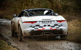 Jaguar F-Type rally car 2019 driven mud rear