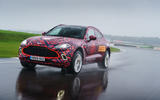 2020 Aston Martin DBX camouflaged prototype ride - front
