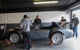 84 AVA Electric Cobra prototype feature pit garage