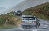 84 Ford Mustang Mach e vs Sierra Cosworth chasing rear